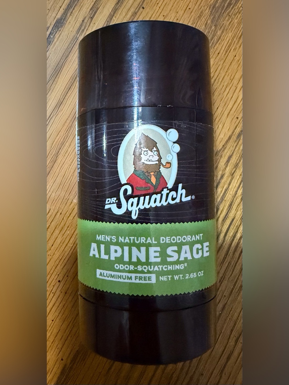 NWOT - Dr. Squatch Men's Alpine Sage Natural Deodorant Stick